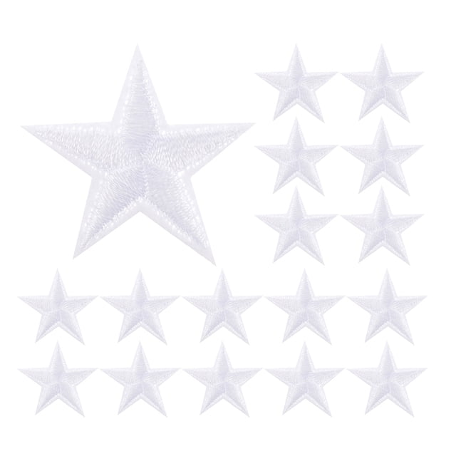 50 parches bordados de estrellas para ropa, zapatos, sombreros y bolsos. Parches termoadhesivos únicos para coser y decorar.