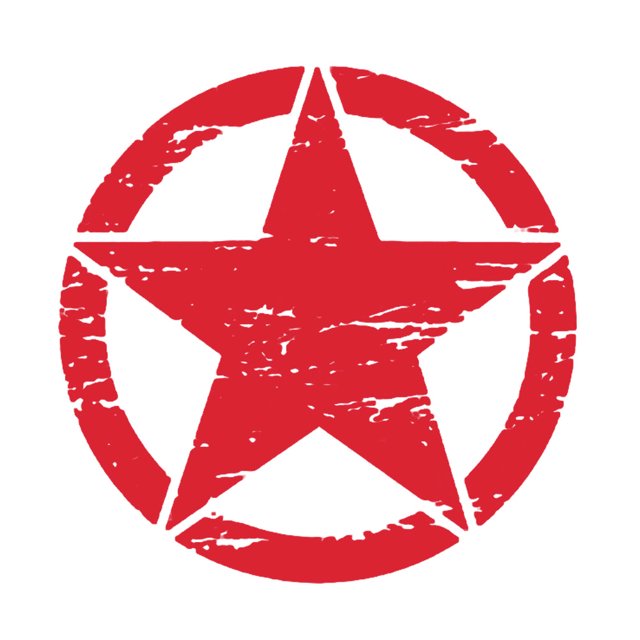 HEVIRGO Army Star Graphic Vinyl Car Styling Window Engine Hood Reflective Sticker Decal