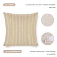 thumbnail image 4 of Pillowcases Pale Yellow And White Candy Stripes Decorative Throw Pillow Covers Farmhouse Stripe Check Throw Pillows for Couch 18"x18" Decor for Sofa Couch, 4 of 7