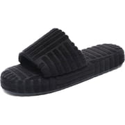 Womens Terry Towelling Slides Sandals Girls ladies Fashion Slip On House Shoes Slippers Platform Open Toe Multicolor Cute