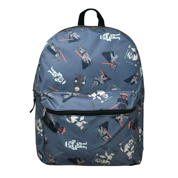 Star Wars Darth Vader Backpack 16" All-over Print Dark Side w/ Front Pocket