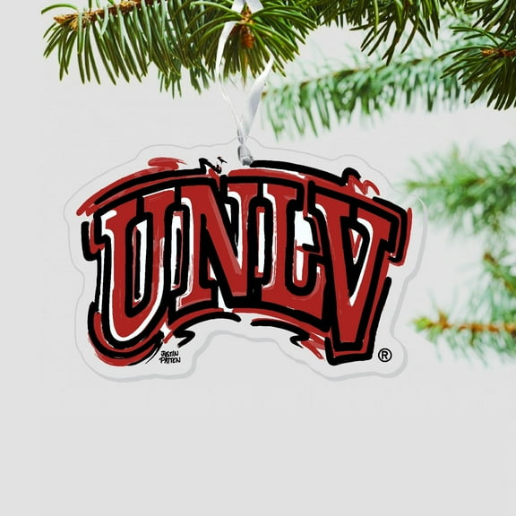 UNLV Rebels Holiday Ornament Justin Patten Artists Rendition