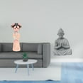 thumbnail image 2 of Estatua De Resina Tradicional China De Niña Y Mono Buda, Escultura En Miniatura Coleccionable Para Dormitorio, Oficina, Hotel, Granja, Patio, Cumpleaños, 2 of 8