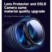 MAGIC JOHN 2 Pack Camera Lens Protector for iPhone 16 Pro Max iPhone16 Pro 9H Aerospace Tempered Glass Anti-Scratch Durable Case Friendly