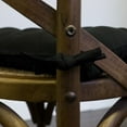 thumbnail image 3 of Tufted Chair Pad Cushion With Cotton Cover & Ties 16" x 16" Black 2 Pack, 3 of 4