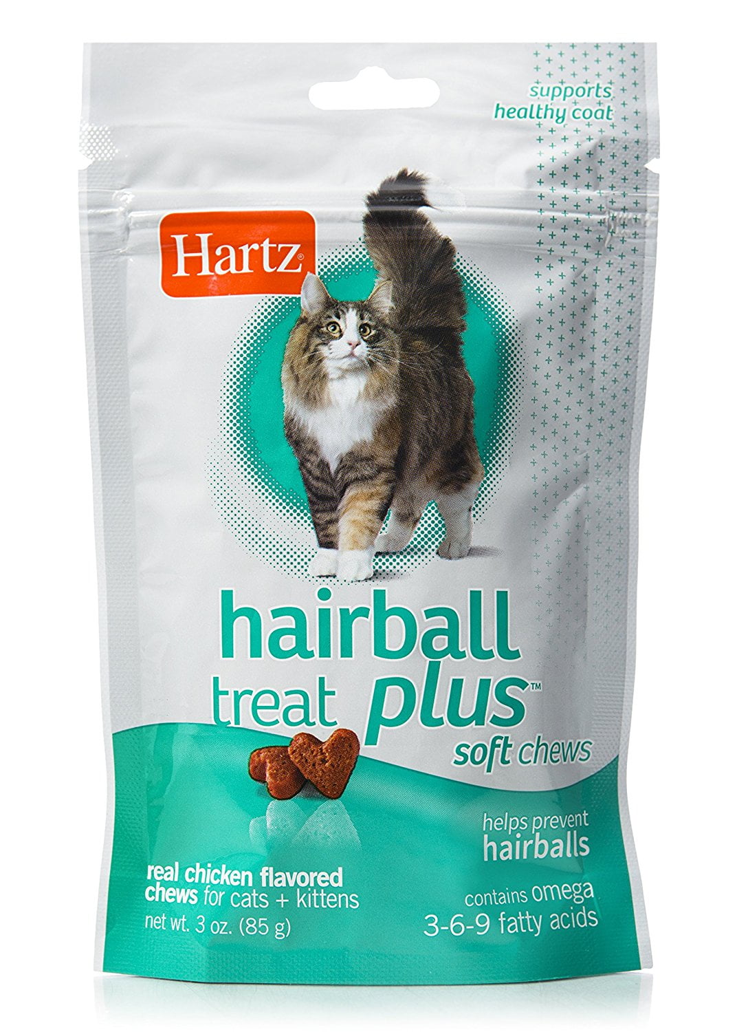 Hartz Hairball Remedy Plus Soft Chews For Cats, 3oz