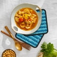 thumbnail image 5 of 1 PCS Pot Holders for Kitchen - Heat Resistant Silicone Pot Holders with Hanging Loop, Pearlescent Scales Non Slip Oven Hot Pads, Potholders for Decor Baking Cooking Kitchen, 5 of 6