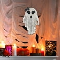 thumbnail image 6 of Halloween Decorations Hanging Ghost Decor 9*14.9 in Macrame Wall Hanging for Halloween Party Decoration Cute Ghost For Nursery Bathroom Bedroom Living Room Kitchen Garden Yard, 6 of 6