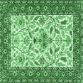 thumbnail image 1 of Ahgly Company Indoor Square Animal Emerald Green Traditional Area Rugs, 6' Square, 1 of 4