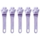 thumbnail image 4 of Juego de 5 Cepillos exfoliantes Sunnimix cepillo de limpieza facial de silicona resistente al agua Violeta, 4 of 8