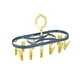 thumbnail image 5 of Tendedero plegable a prueba de viento Tendedero de pinzas para la ropa Herramienta de balcón Hogar 12 Clips Tendedero plegable para ropa Perchero para azul y amarillo Sunnimix Perchas de Clip Plegables, 5 of 8