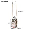 thumbnail image 2 of FORMRS Crossbody Bag for Women Quilted Travel Shoulder Cell Phone Purse with Chain Strap Handbag, Red Nordic Christmas House, 2 of 7