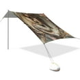 thumbnail image 2 of Wobogo Mermaid Inside The Shell Beach Tent Camping Sun Shelter 110 x 125in UPF50+ Outdoor Shade for Trips Fishing Picnics, 2 of 7