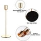 thumbnail image 4 of Matsuzay 3 unids/set candelabro estilo europeo pies altos candelabros de Metal Simple dorado boda Bar fiesta sala de estar decoración del hogar Decoración del hogar Matsuzay HA008317-00B, 4 of 6