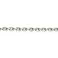thumbnail image 2 of Primal Silver Sterling Silver 4.90mm Beveled Oval Cable Chain, 2 of 6