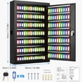 thumbnail image 2 of Key Lock Box Oepmoc, 175 llaves, soporte de pared antirrobo, color negro, 2 of 9