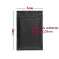 thumbnail image 1 of 300pcs Matte Black White Heat Sealable Plastic Flat Mouth Ziplock Packaging Bag Smell Proof Aluminum Foil Mylar Ziplock, 1 of 3