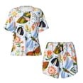 thumbnail image 4 of Lsque Insects and Flowers Women's Short-Sleeved Pajama Set - 2 Piece Soft and Lightweight Sleepwear Set-X-Large, 4 of 9