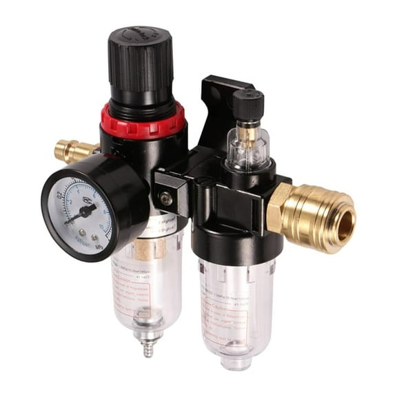 PT1/4 Filter Water Separator Oil Separator Pressure Reducer Air Compressor Compressed Air Regulator Water-oil Separator