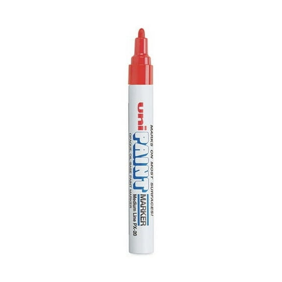 Permanent Marker, Medium Bullet Tip, Red | Bundle of 2 Each
