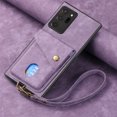 thumbnail image 2 of Nalacover for Samsung Note 20 Ultra, Slim Case Wallet with Credit Card Holder, Back Flip Premium Leather Magnetic Clasp Kickstand Wirst Hand Strap Shockproof Cover for Galaxy Note 20 Ultra, Purple, 2 of 7