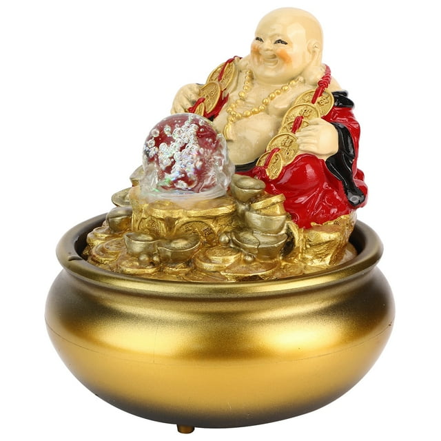 Resin Fountain Craft,LED Water Fountain Innovative Desktop Fountain LED Water Fountains Future-Proof Design