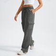 thumbnail image 4 of Resicozy Cargo Sweatpants for Women 2026 Baggy High Waisted Joggers Sweat Pants Athletic Pants with Pockets Dark Gray S, 4 of 5