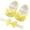 Yellow, variant on Daznico Baby Sneakers with Soft Sole for Toddlers Pearl and Floral Dress Shoes,3-6 Months