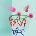 thumbnail image 4 of Kids Adults Portable Suction Cup Mini Toy Basketball Hoop Net Play Set, 4 of 5