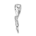 thumbnail image 2 of FB Jewels Sterling Silver Rhodium-plated CZ Treble Clef Slide, 2 of 3