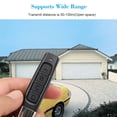 thumbnail image 2 of facefd ABS Garage Door Remote Control Portable Replacement Battery Powered Stylish Rolling Gate Copier Key Transmitter with Keyring, 2 of 5