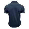 thumbnail image 3 of Gibobby Playera Polo Polo de algodón para hombre, ajuste regular(Azul,M), 3 of 5