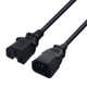 thumbnail image 2 of 2 Piezas IEC320 C14 Adaptador De Corriente 100 Cm 3 Cvijas 0,75 Cuadrado SM SunniMix IEC320 C14 macho a C15 hembra, 2 of 8