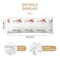 thumbnail image 3 of KLL Ultra Soft Microfiber Body Pillow Cover/Pillowcases 20"x54" with Hidden Zipper Closure-Flowers, 3 of 8