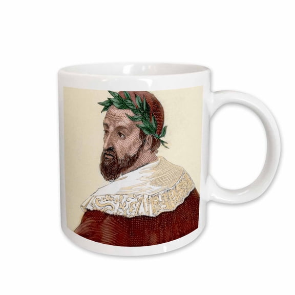 3drose, Ariosto, Ludovico, Italian Poet, Engraving, Historical Art - Hi12 Pri0211 - Prisma, 11oz Mug
