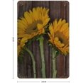 thumbnail image 2 of Metal Tin Sign Sunflower Vintage Tin Poster Metal Sign Wall Decoration Country Kitchen Home Garage Decor 12"x8", 2 of 5