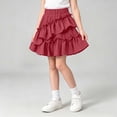thumbnail image 2 of Girls Ruffle Tiered Skorts - Elastic Waist Flowy Skirt with Shorts - Lightweight Comfy Versatile Daily Short Skirts,3-4 Years, 2 of 8