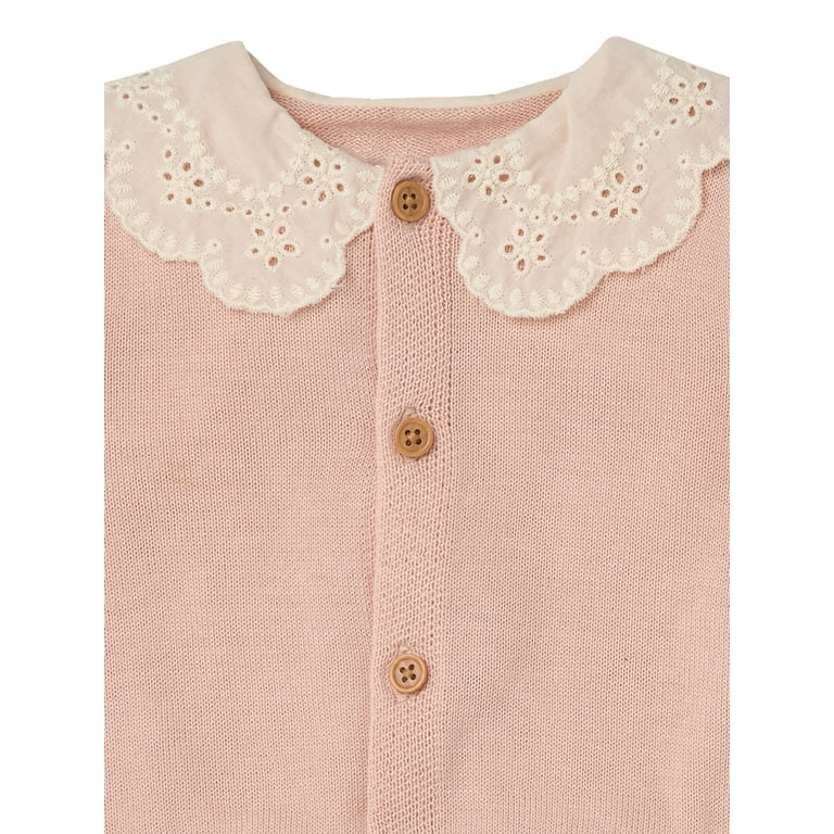 Modern Moments Eyelet Collar Cardigan, Newborn-24M photo 8