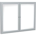 thumbnail image 2 of Ghent's Ceramic 36" x 48" 2 Door Enclosed Mag. Whiteboard in White, 2 of 2