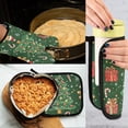 thumbnail image 5 of Yayeee Oven Mitts and Pot Holder Set of 2 Heat Resistant Kitchen Gloves Baking Hot Pad, Christmas Tree, 5 of 5