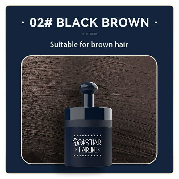 Fiudx Polvo Instantáneo para Cubrir Fibras, Solución Rápida para Canas, Potenciador Del Volumen Capilar Resistente Al Sudor, Aplicación Portátil para Cabello Fino, Uso Diario, para Adultos En Movimie