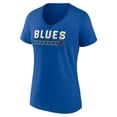 thumbnail image 2 of Women's Blue St. Louis Blues Primary Play V-Neck T-Shirt, 2 of 4