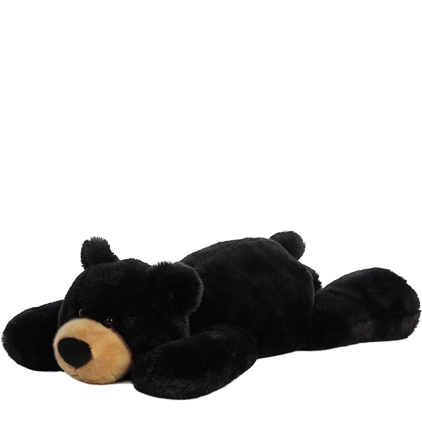 TheMogan 12" Baby Huggawug Laying Bear Zoo Soft Plush Stuffed Animal Toy Black 