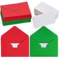 thumbnail image 1 of 200 Sets Small Christmas Blank Cards with Small Gift Card Wedding Invitation Envelopes for Christmas 4 x 2.9 Inch Red Green, 1 of 6