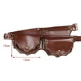 thumbnail image 7 of Segolike Waist Pack Fanny Pack Adjustable Strap Durable Vintage Medieval Hip Bag Pocket for Hiking Cycling Outdoor Walking Party Brown, 7 of 7