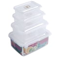 thumbnail image 4 of Abbracc Food Storage Container Refrigerator Organizer Box Rectangle Transparent, 4 of 8