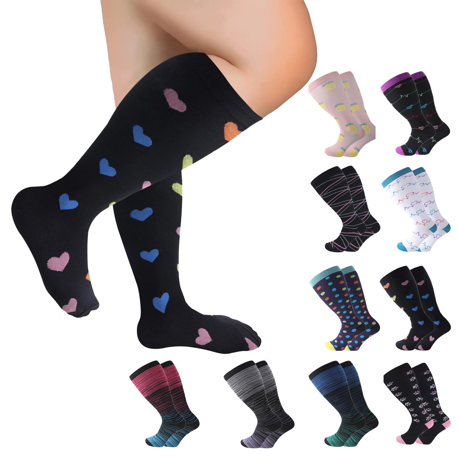 For Women Adult Bombas Core Compression Knee High Socks
