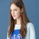 thumbnail image 4 of Lindos aretes colgantes de fruta de sandía y fresa roja, aretes colgantes con cuentas bohemias, aretes de fruta dulce para mujeres, niñas y adolescentes, 4 of 5