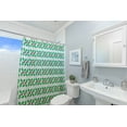 thumbnail image 4 of Simply Daisy 70" W x 73" L Holly Stripes Polyester Shower Curtain, Bright Green [1 Ct], 4 of 5