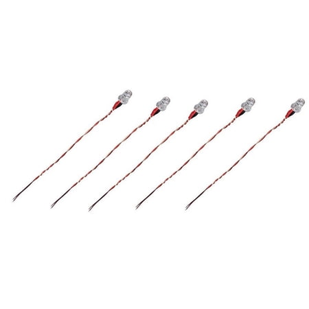 HobbyFlip 3.7v Red LED Lights Night Flying Light H107C-A33 Compatible with Hubsan X4 H107D 5 Pack